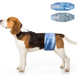 Dono Dog Diapers Male Disposable Male Dog Wraps, 48 Count Wider Doggie Puppy Diapers Male Belly Bands, Super Absorbent, Leak-Proof Fit, Excitable Urination, Incontinence, S (Small (12-19inch))