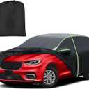 Mixsuper Liner Car Cover for Chrysler Pacifica 1999-2026, 7 Layers Waterproof Car Cover Accessories for Pacifica with Zipper Door, Windproof Straps, Reflective Strips, Anti-UV, All Weather