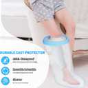 Adult Leg Cast Cover for Showering, KT2103 Waterproof Foot Shower Bandage Protector Watertight Protection to Broken Leg, Foot Bunion Surgery, Ankle Wound and Burns