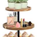Perco 3 Tier Wooden Cupcake Stand, Acacia Wood Tiered Display Stand for 20 Cupcakes  Rustic Dessert Table Display Set, Tiered Serving Tray for Weddings, Birthdays, Baby Showers & Events