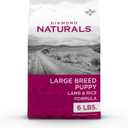 Diamond Naturals Large Breed Puppy Real Lamb Recipe Premium Dry Dog Food, 6 lb (6 Pound (Pack of 1)), No BB Date