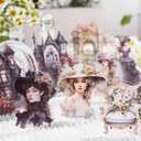 180pcs Alice Scrapbook Stickers for Journaling,Flower Aesthetic Stickers for Scrapbooking Supplies,Junk Journal,Notebook,Photo Frame(Alice in The Garden)