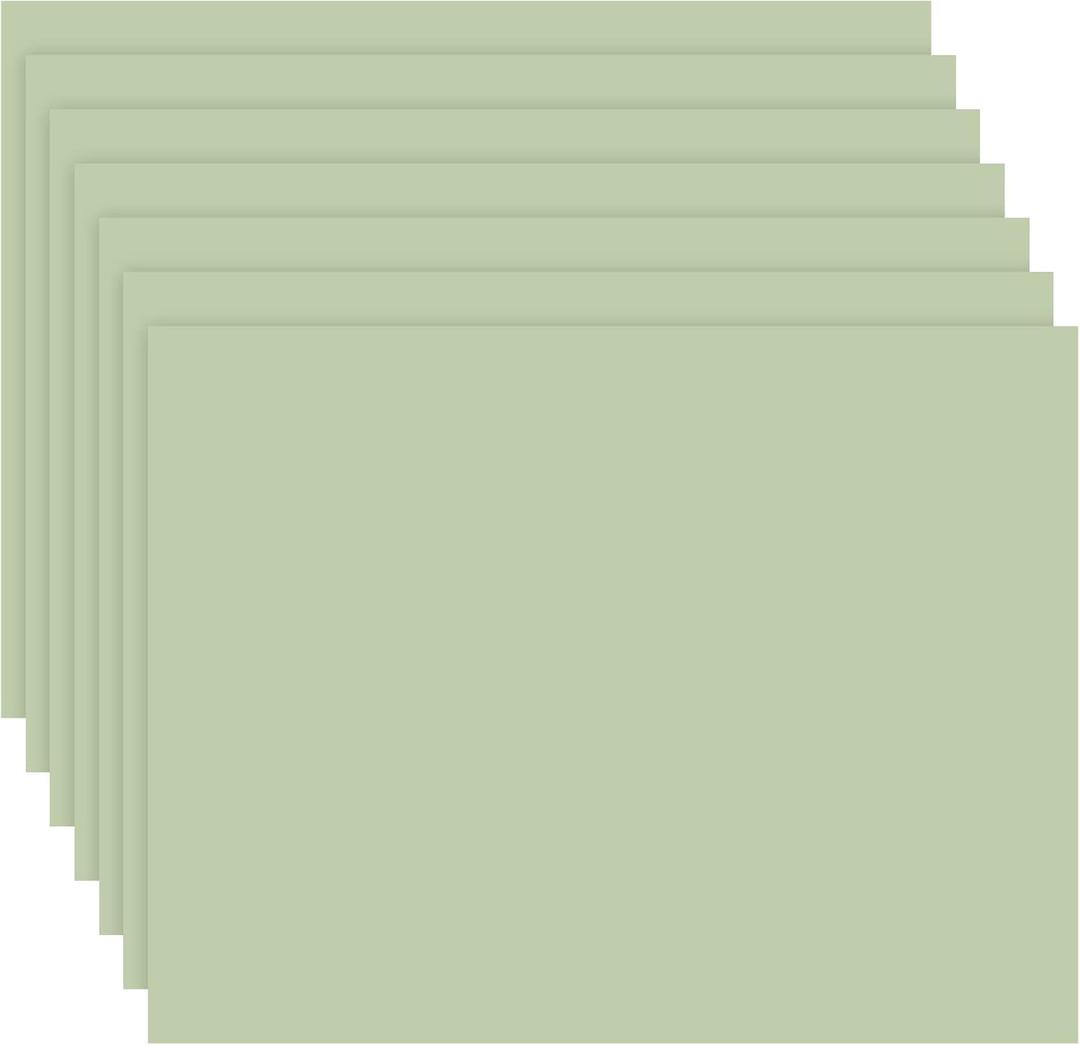 Outus 100 Pcs Sage Green Disposable Paper Placemats 14 x 11 Flat Rectangle Place Mats Durable Paper Placemat for Holiday Wedding Party Supplies Decor