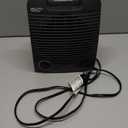 Comfort Zone Indoor Space Heater, Portable, Fan Forced, Electric, Adjustable Thermostat, Overheat Sensor, Safety Tip-Over Switch, & Stay Cool Housing, Ideal for Home, Bedroom, Office, 1,500W, CZ35EBK