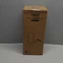 EDISHINE 13.5" Small Table Lamp, Walnut Wood Cylinder Nightstand Lamp for Bedroom, Beige Linen Shade, Corner Modern Bedside Lamp for Living Room, On-Off Line Switch, E26 Base (Bulb Not Included) (Dark Pearwood Color)