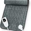 Heating Pad,Heated Blanket,Heating Pad for Back Neck,DimGray,24x12 Inch | Electric Heating Pad,Dry/Moist Heat Heating Pads,Heating Pads for Shoulder,Abdomen,Knee,Heat Pad for Women Men,Birthday Gift