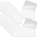 1100 Sheets Transparent Sticky 2x2 Inch Notes, Mini Translucent Self-Adhesive Clear See Through Sticky Post Memo Reminder Note for Office Woman School Classroom Student Supplies Tabs 22 Pads White
