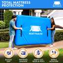 Nordic Elk Mattress Bags for Moving and Storage (Queen) Heavy Duty Moving Supplies, 8 Sturdy Handles, Strong Zipper, Mattress Cover Queen Size Bed Bags, Storage Cover Essentials Packing Protector
