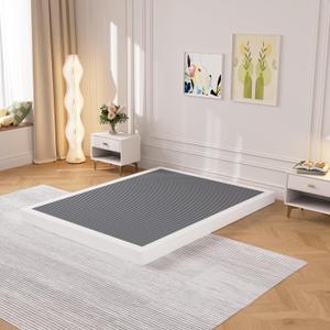 THEARK Box Spring Queen Size 3 Inch, 3000lbs Heavy Duty Queen Box Spring Metal Mattress Foundation, Easy Assembly, Noise Free