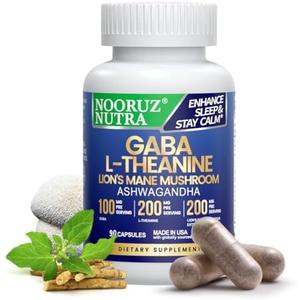 2 Pack NOORUZ Lions Mane Mushroom Supplement Modern Mushrooms Capsules, Mushroom Supplement with Lions Mane, L-Theanine, & Ashwagandha Extract to Support Energy, Focus, Immunity, & Digestion - 90 Caps, Exp: 11/26