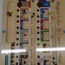 Magnetic Color and Number Maze Board Wooden Montessori Fine Motor Skills Toys for 3 4 Year Old Preschool Learning Activities Classroom Must Haves Sorting Travel Toys for Toddlers Boys Girls