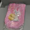 Wovnet 30 Pcs Easter Gift Bags Pastel Colors Easter Bunny Goodie Treat Tote Bags with Handle Reusable Non Woven Rabbit Carrots Party Favor Pouch for Spring Party Supplies 10 x 8 x 4in (Pink)