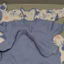 Baby Sleep Sack 6-12 Months, Long Sleeve Baby Wearable Blanket 0.5 Tog with Mittens, 2-Way Zipper Infant Cotton Sleeping Sack for Boy and Girl Blue Sea 2 Pack (Medium)