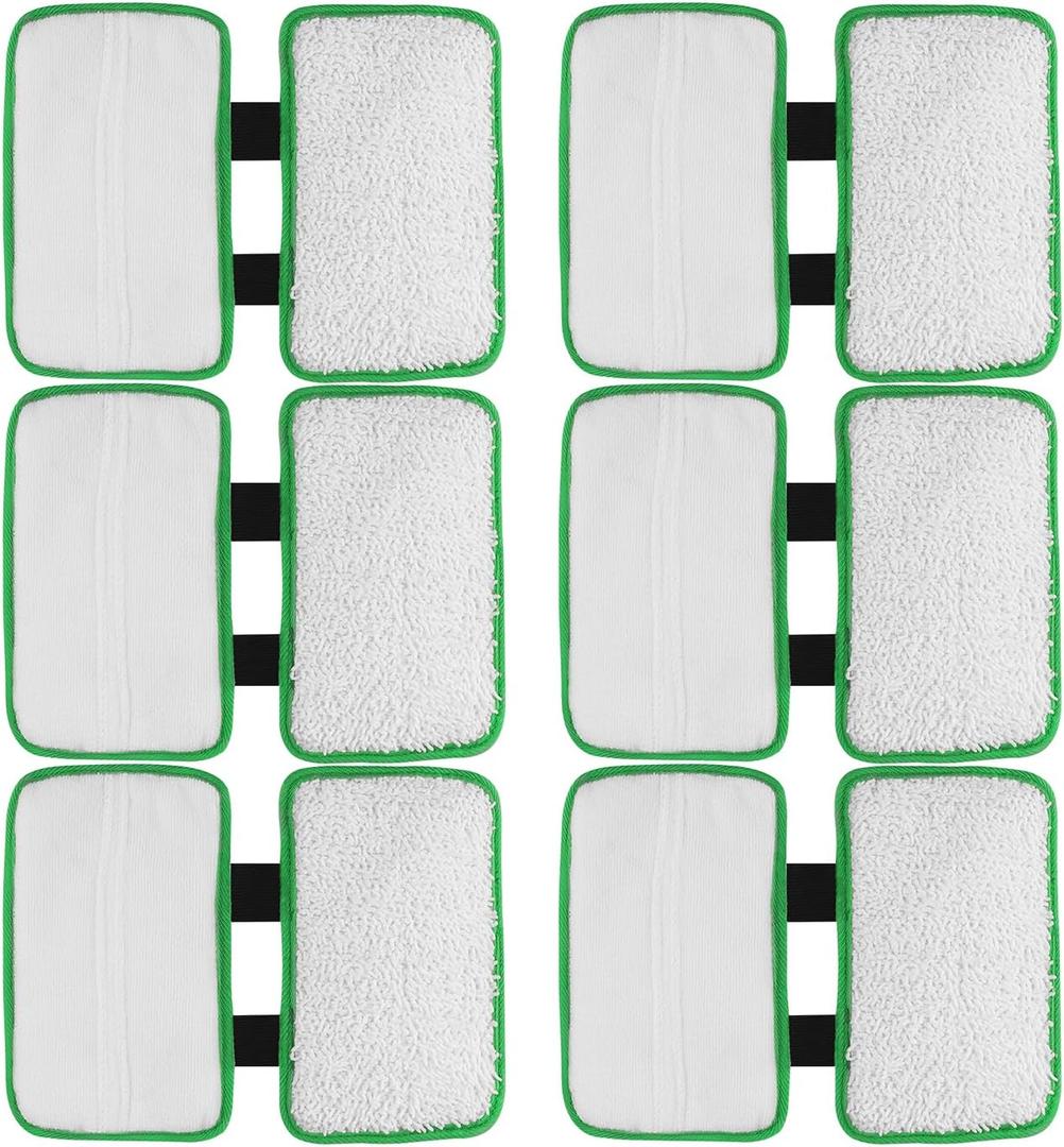 Replacement Pads Refill for Shark Sonic Duo Hardwood Floor Cleaner KD450W, KD400W, SP1000, XTCRU500 ZZ500, ZZ510, Washable & Reusable Microfiber Floor Cleaning Pads (6 Pack)