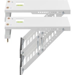 Window Air Conditioner Support Bracket, Window AC Bracket Universal for 5,000-12,000 BTU AC Units, Up to 85lbs, Ajustable Extender Leg, 2-Pack
