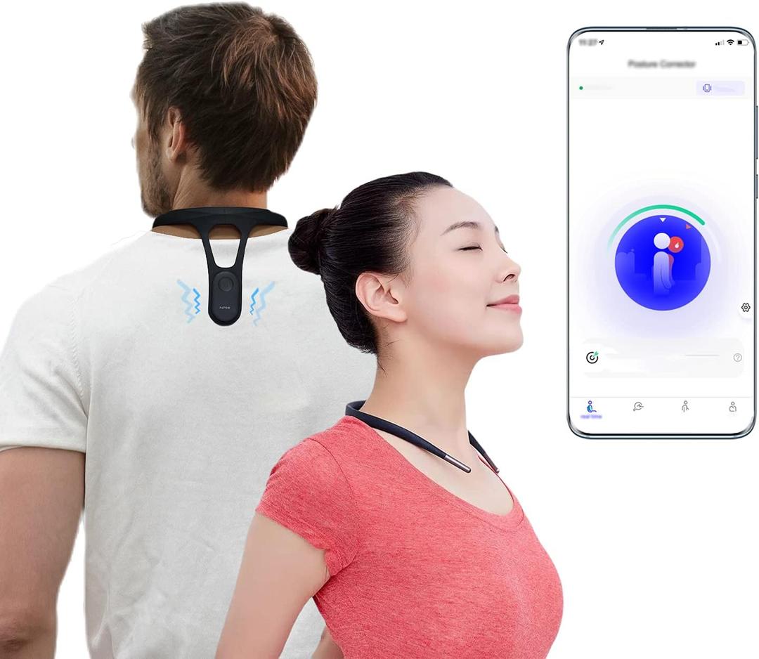 P1 Smart Posture Trainer & Corrector, Control with App, Check Posture in Real Time, Strapless, Boost Health & Temperament