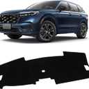 KUST Car Dash Cover for Honda CRV CR-V 2023 2024 2025 2026 (EX, EX-L, Sport, Sport Touring) (Without HUD) Non-Slip Dashboard Cover Polyester Interior for CRV Accessories Sunshade No Glare Black