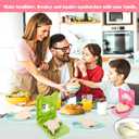 Vodolo 2PCS Sandwich Maker,Sandwich Cutters for Kids Lunch,Crustless Breakfast Sandwich Cutter and Sealer Set Great for Children Boys Girls Lunchbox and Bento Box for Autumn School Start Season