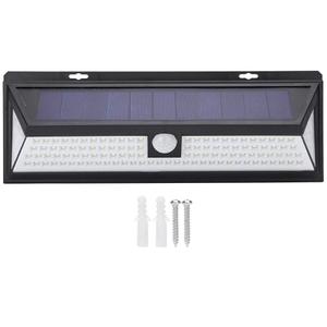 Solar Wall Light, 3 Lighting Modes Motion Sensor ABS Wall Mounted Solar Light with 118 LED, Solar Powered Wireless Lights for Front Door, Yard, Garden, Driveway, Aisle, Porch,