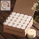 DEVI 6 Hour Soy Tea Lights Candles Bulk 100 Pack, Soy White Tea Lights Bulk-6 Hours Long Burning, Unscented Small Votives Bulk for Wedding, Party Centerpieces
