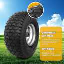 15x6.00-6 Replacement Lawn Mower Tires - 2 Pack Heavy Duty15x6.00-6nhs Rubber Tire and Wheel - Riding Lawn Mower Tires with Bearing Bore 3/4 Inch - Compatible with Most Riding Mowers and Lawn Tractors