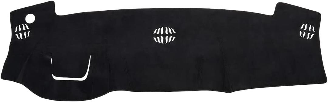 Cartist Dash Cover Compatible with Nissan Titan 2016-2024 2025 Dashboard Mat Cover for Titan Accessories Mat Non-Slip Pad Carpet Anti-Glare (Black Suede)