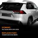 Tail Light Cover for Toyota RAV4 - Outer Rear Tail Lights Compatible With Toyota RAV4 2019-2024 Rear Brake Signal Lamp Replacement Right Side Passenger Side