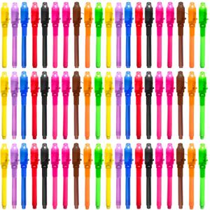 SCStyle Invisible Ink Pen 60Pcs Spy Pen with UV Black Light Magic Spy Marker Kid Pens for Secret Message and Birthday Party,Writing Secret Message for Easter Day Halloween Christmas Party Bag Gift SCStyle Invisible Ink Pen 60Pcs Spy Pen with UV Black Light Magic Spy Marker Kid Pens for Secret Message and Birthday Party,Writing Secret Message for Easter Day Halloween Christmas Party Bag Gift