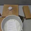 SENSARTE White Ceramic Nonstick Saucepan with Double Spout 3.0 Quarts, Cooking Pot with Stay Cool Handle, Induction Compatible Saucepot, White Granite Coating, Free of Intentionally Added PFOA/PFAS