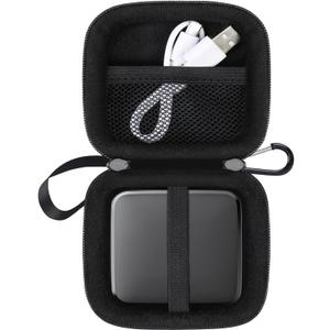 Lacdo Hard Drive Carrying Case for Western Digital Elements SE Portable SSD 1TB 2TB USB 3.0 External Solid State Drives Shockproof Water Repellent Storage Travel Bag, Black