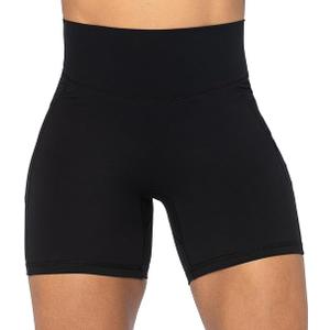 Sunzel4" Biker Shorts Black for Yoga, Size XL