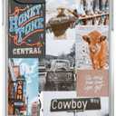 Cowboy Cowgirl Case for iPhone 15 Plus/iPhone 14 Plus,Western Natural Scenery Case for Women Men,Soft TPU Bumper Case for iPhone 15 Plus/iPhone 14 Plus