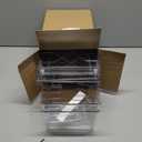 2 Pack Stackable Storage Drawers,Plastic Organizers Bins, Drawers Storage with Handles and Movable Dividers for Organization and Storage in Fridge,Bathroom, Pantry, Kitchen Cabinets, Under Sink