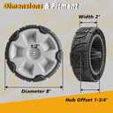 Lawn Mower Wheels 8" FWD 140-2358 1402358 - Toro Replacement Wheels for 22 Inch Push Mower 55cm Recycler, OEM Toro Model 21445 Parts, Fits 21442 21770 21447 21472 21774 Wheel, 2 Pack