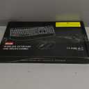 Wireless Keyboard and Mouse Combo, 2.4G Full Size Wave Keys Ergonomic Keyboard with Wrist Rest and 3Level DPI Adjustable Wireless Ergonomic Mouse for Windows, Mac OS Desktop/Laptop/PC(Black)