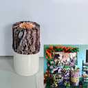 NIVIUS PHOTO Stretchy Cloth Tree Trunk Pattern Cylinder Cover for Party Decoration Plinth Cover (29" (Round), No226-b)