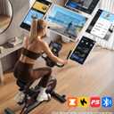 Exercise Bike with APP, Stationary Bike for Home with Ultra‑Silent Flywheel