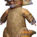 Spooktacular Creations Kids Halloween Inflatable Costumes, Triceratops Blow Up Costumes for Boys, Realistic Full Body Inflatable Suit for Halloween Cosplay Parties