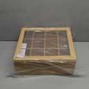 Rae Dunn Tea Bag Organizer - Tea Box Divided Storage Container Box with Hinge Lid for Kitchen Cabinet, Countertop, Pantry, Hold Coffee Pods, Seasoning Packets, Condiments, Bamboo