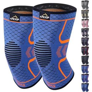 APEXUP Compression Knee Brace for Women, Copper Compression Sleeve for Knee Support, Arthritis Pain Relief, Meniscus Tear, ACL, Running