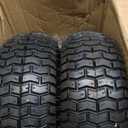 GICOOL 13x5.006 Rubber Lawn Mower Tire and Wheel, 2 Pcs Replacement 13x56nhs Riding Mowers Lawn Pneumatic Tire with Bearing Bore 3/4" & 5/8", 3" 4.5" Centered Hub