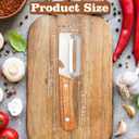 5 x 2 Pcs Multifunctional Vegetable Peeler, Stainless Steel Blade Peeler with Wooden Handle, Non-Slip Fruit Peeler for Kitchen
