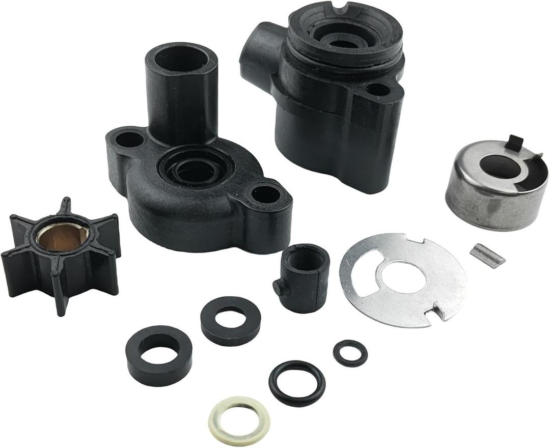 Water Pump Impeller Repair Kit 70941A3 for Mercury and Mariner Outboard 4 4.5 6 7.5 9.8 HP 1975-1986 Used Driveshaft Diameter .456 Inch 46-70941A3