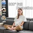 Sofa Cover Washable Sectional Couch Covers Sofa Slipcovers for 3 Cushion Couch Pet Friendly L Shaped Couch Protector for Dogs