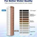 Membrane Solutions 5 Micron 10"x2.5" String Wound Whole House Water Filter Replacement Cartridge Universal Sediment Filters for Well Water - 6 Pack