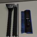 helloleiboo 2025 Extra Long 55.7" Ice Scrapers for Car Windshield Multi-Functional Detachable Car Ice Scraper with Foam Grip and 270 Pivoting Brush Head Snow Brush for SUV Truck Auto (Blue)