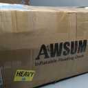 AWSUM Large Floating Dock, 10ft Island Raft for Water Activities