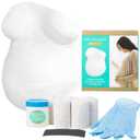 Kate & Milo Belly Casting Kit  DIY Pregnancy Keepsake Maternity Belly Cast Kit with 5 Non-Toxic Plaster Rolls, Gloves & Lubricant  Personalized Baby Shower Gift for Expecting Moms & Nursery Decor