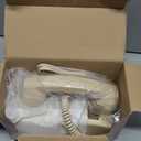 Sangyn Retro Wall Phones for Landline with Loud Mechanical Ringer Vintage Wall Mount Phone with Volume Adjustable Old Fashioned Corded Landline Telephone for Home School Hotel Office, Beige