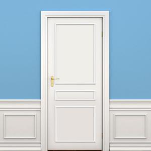 1 Set Peel and Stick Door Moulding Kit 3-Layer Premade Door Panels Molding Trim Self Adhesive 3D Trim for Mirror Window Frame Decor (Top 22"x34.6" Middle 22"x6" and Bottom 22" X 20")